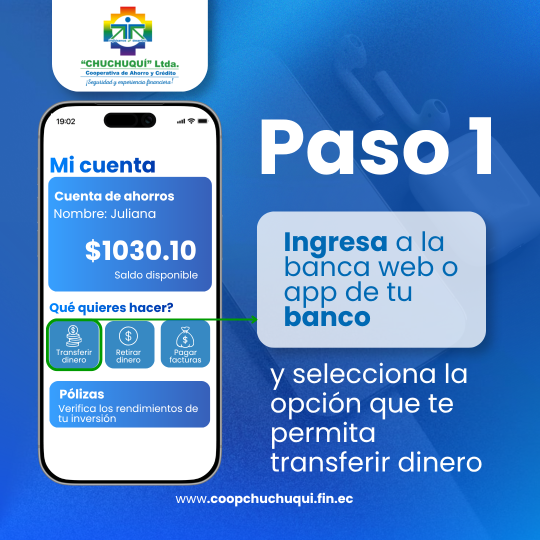 Paso 1: Seleccionar transferencia